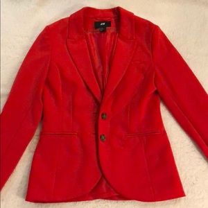 Red H&M sz 8 cotton blazer
